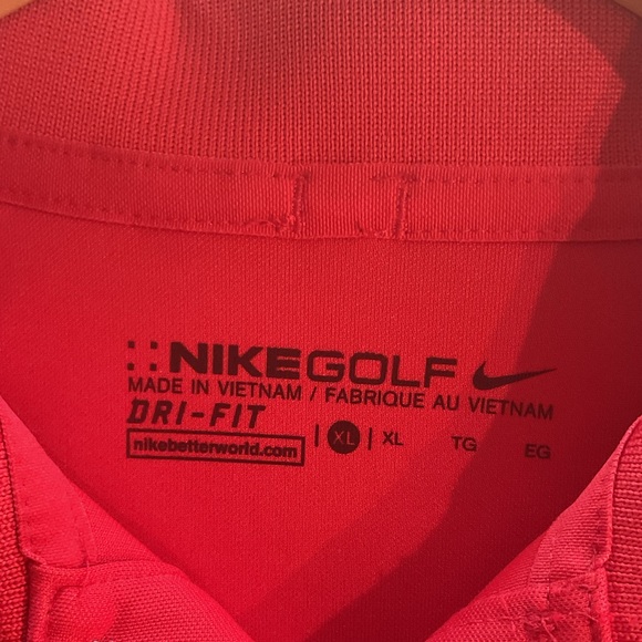 Nike Youth Golf Dri-Fit Red Polo - XL - Picture 5 of 5